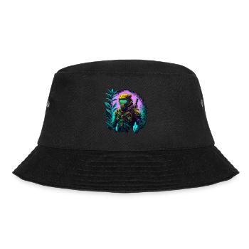 Ninja Cyber Warrior Samurai Geschenk - Bucket Hat - Schwarz - Vorne - Lela (165cm)