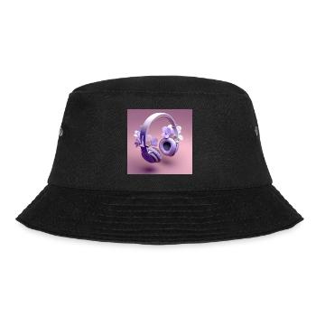 casque audio violet avec des fleurs - Bob - noir - Devant - Lela (165cm)