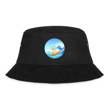 Labrador Retriever Chien Surf Vagues de la mer - Bob - noir - Devant - Lela (165cm)