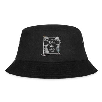 Rat's The Way Coffee House Style Rat Wordplay - Bucket Hat - black - Front - Lela (165cm)