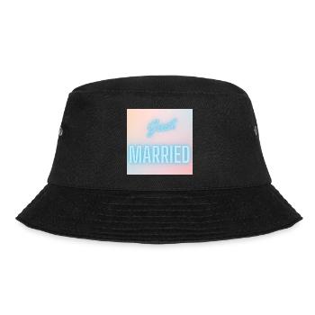 GERADE VERHEIRATET, LANG LEBE DIE MARIE,EVJF,VALENTINSTAG - Bucket Hat - Schwarz - Vorne - Lela (165cm)