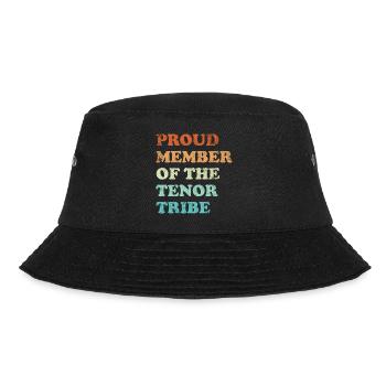 Proud Member of the Tenor Tribe retro hell - Bucket Hat - black - Front - Lela (165cm)