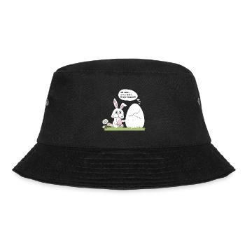 Rabbit and egg - Bucket Hat - black - Front - Lela (165cm)