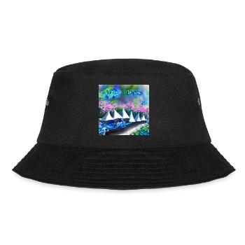 bicycle in spring mountains - Bucket Hat - black - Front - Lela (165cm)