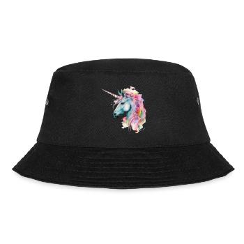 Unicorn Magic Fantasy Fable Colorful Colors Art - Bucket Hat - black - Front - Lela (165cm)
