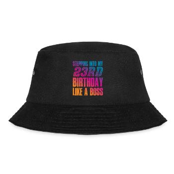 23. Geburtsag 23 Jahre Geschenk - Bucket Hat - Schwarz - Vorne - Lela (165cm)