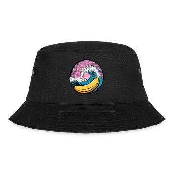 Surfing Banana Sunset - Bucket Hat - black - Front - Lela (165cm)
