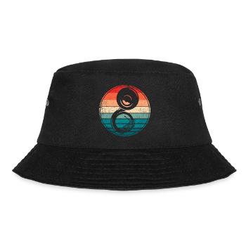 Vintage Sousaphone Retro Marching Band Tuba - Bucket Hat - black - Front - Lela (165cm)