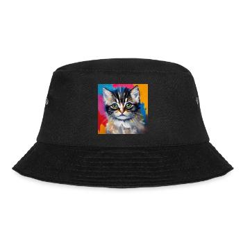 Cute Kitty - Bucket Hat - black - Front - Lela (165cm)