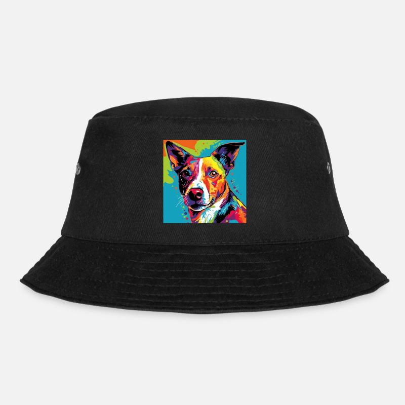 Jack Russel Terrier Pop Art - Bucket Hat - Schwarz