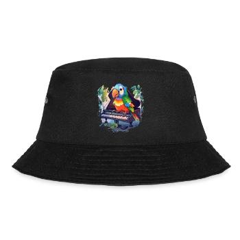 Parrot Pianist - Bucket Hat - black - Front - Lela (165cm)