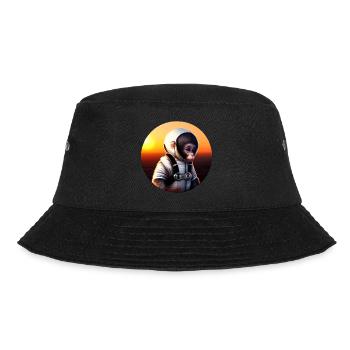 Affe Astronaut - Bucket Hat - Schwarz - Vorne - Lela (165cm)