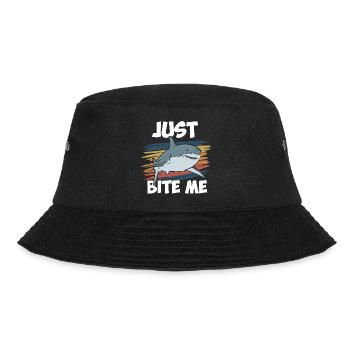 Just Bite Me - Bucket Hat - Schwarz - Vorne - Lela (165cm)