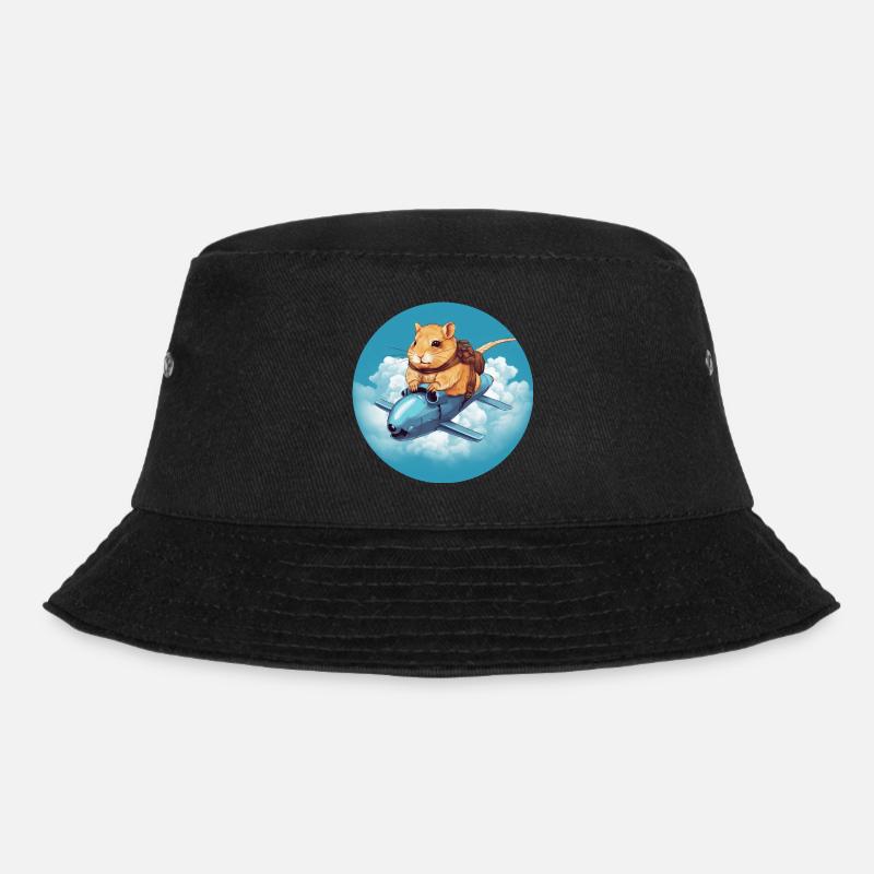 Hamster sur Rocket Sunset Blue - Bob - noir