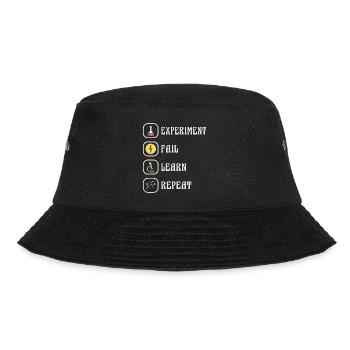 Wissenschaft Physik Chemie Experiment - Bucket Hat - Schwarz - Vorne - Lela (165cm)