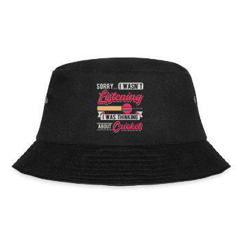 Entschuldigung... Ich habe nicht zugehört, ich hab - Bucket Hat - Schwarz - Vorne - Lela (165cm)