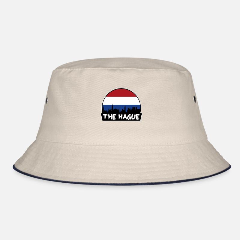 La Haye Pays-Bas Flag Skyline Silhouette Bob