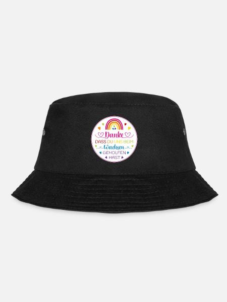 Danke dass Du uns beim Wachsen geholfen hast - Bucket Hat - Schwarz