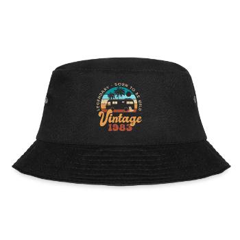 40 Jahre Jubiläum 40 Jahre Jahrgang 1983 Wohnmobil - Bucket Hat - Schwarz - Vorne - Lela (165cm)