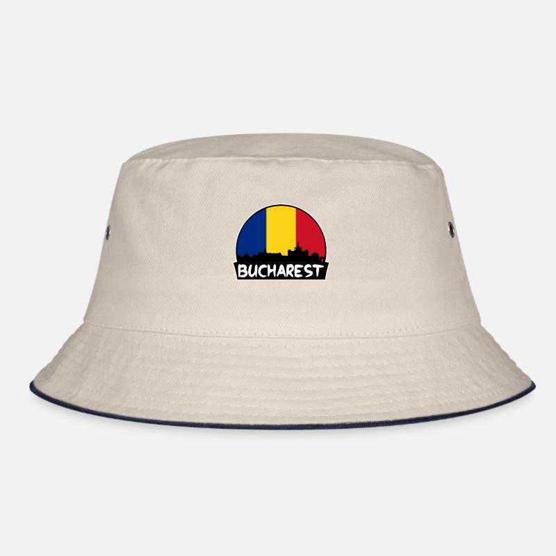 Bucarest Roumanie Flag Skyline Silhouette Voyage Bob