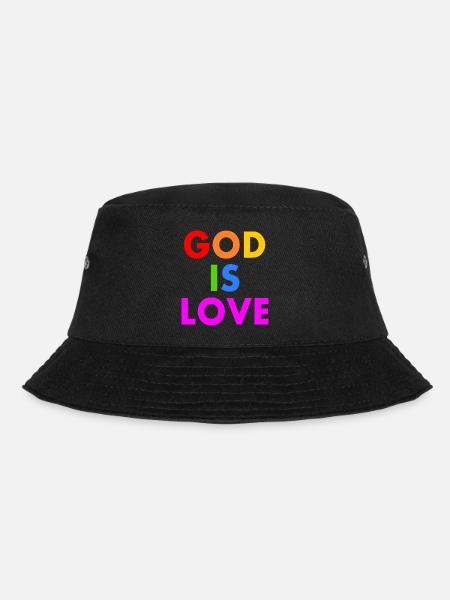 God is love - Bucket Hat - Schwarz