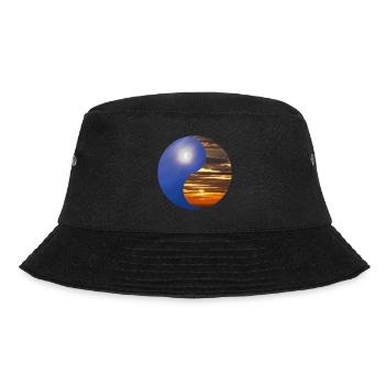 Yin and Yang of the Sun and Moon in the Sky - Bucket Hat - black - Front - Lela (165cm)