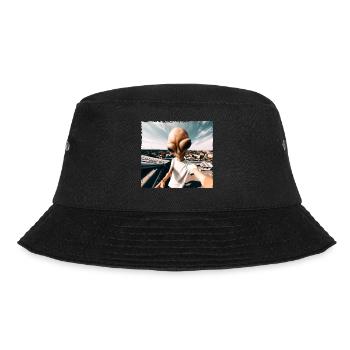 Alien Rooftop Selfie - Bucket Hat - black - Front - Lela (165cm)
