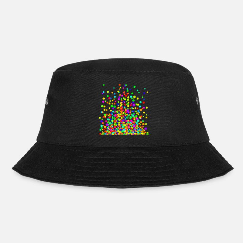 Splish Splash Colors - Bucket Hat - Schwarz