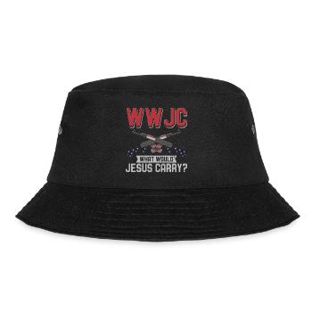 What Would Jesus Carry - Bucket Hat - Schwarz - Vorne - Lela (165cm)