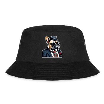 French Bulldog T Shirt Dog funny dog design Dogs - Bucket Hat - black - Front - Lela (165cm)