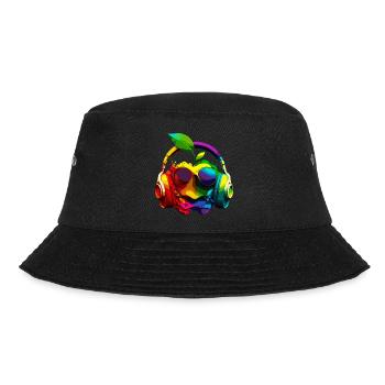 Pomme couleur lunettes et casque audio - Bob - noir - Devant - Lela (165cm)