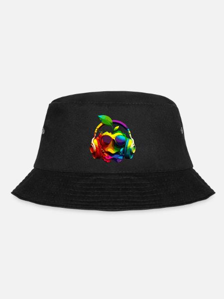 Pomme couleur lunettes et casque audio - Bob - noir