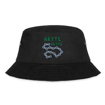 Hätte Hätte Fahrradkette - Bucket Hat - Schwarz - Vorne - Lela (165cm)