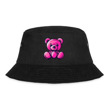 Teddybär / Kuscheltier / Stofftier / Geschenkidee - Bucket Hat - Schwarz - Vorne - Lela (165cm)