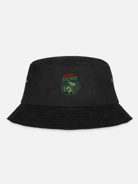 Merry Rex-Mas - Bucket Hat - black
