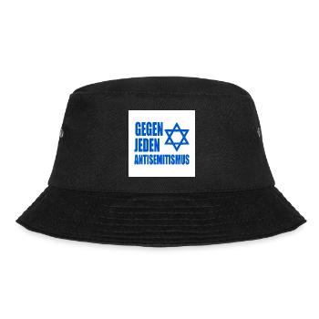 Gegen jeden antisemitismus - Bucket Hat - Schwarz - Vorne - Lela (165cm)