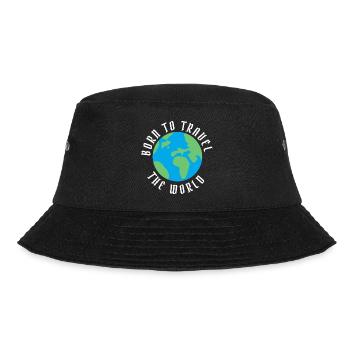 Born to Travel The World - Bucket Hat - black - Front - Lela (165cm)