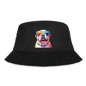 Lunettes de soleil bouledogue français - Bob - noir - Devant - Lela (165cm)