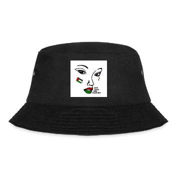 Free palestine women - Bucket Hat - black - Front - Lela (165cm)