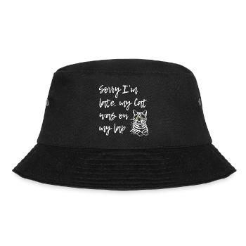 Sorry Cat Was On Lap - Bucket Hat - black - Front - Lela (165cm)