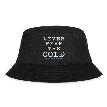 Eisbader Winterbad Abhärtung Eisbad Eisloch - Bucket Hat - Schwarz - Vorne - Lela (165cm)