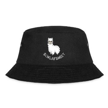 Sleep shirt alpacas llama sleeping cute animals icon - Bucket Hat - black - Front - Lela (165cm)