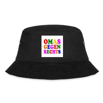 Omas gegen rechts - Bucket Hat - Schwarz - Vorne - Lela (165cm)