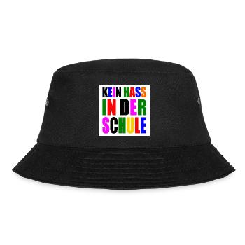 kein hass in der schule - Bucket Hat - Schwarz - Vorne - Lela (165cm)