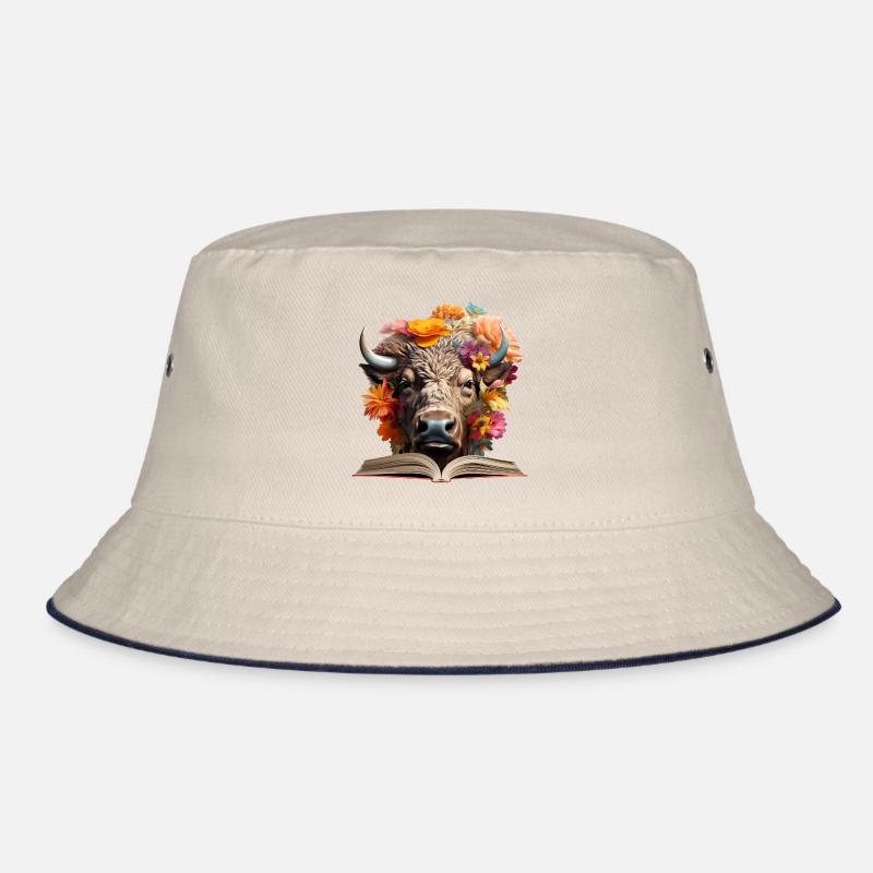 Bison Lesen Buch Bucket Hat