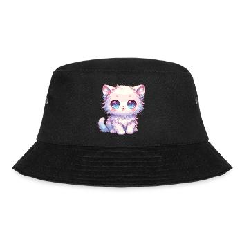 Anime Baby Cat - Bucket Hat - black - Front - Lela (165cm)