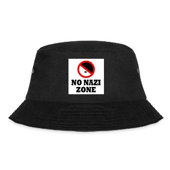 Against the right - no nazis zone - Bucket Hat - black - Front - Lela (165cm)