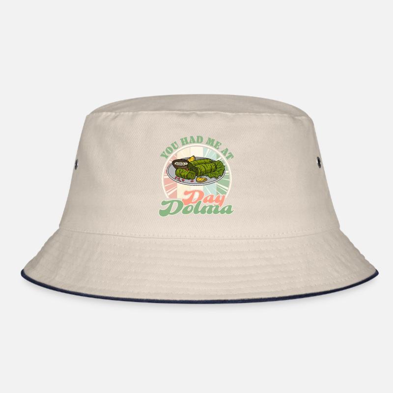 Dolma Essen Küche Weinblätter Griechisch Reise Bucket Hat