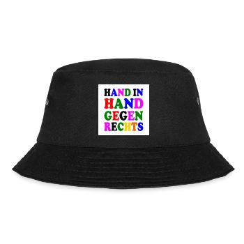 Gegen rechts - Bucket Hat - Schwarz - Vorne - Lela (165cm)