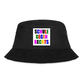 Schule gegen rechts - Bucket Hat - Schwarz - Vorne - Lela (165cm)